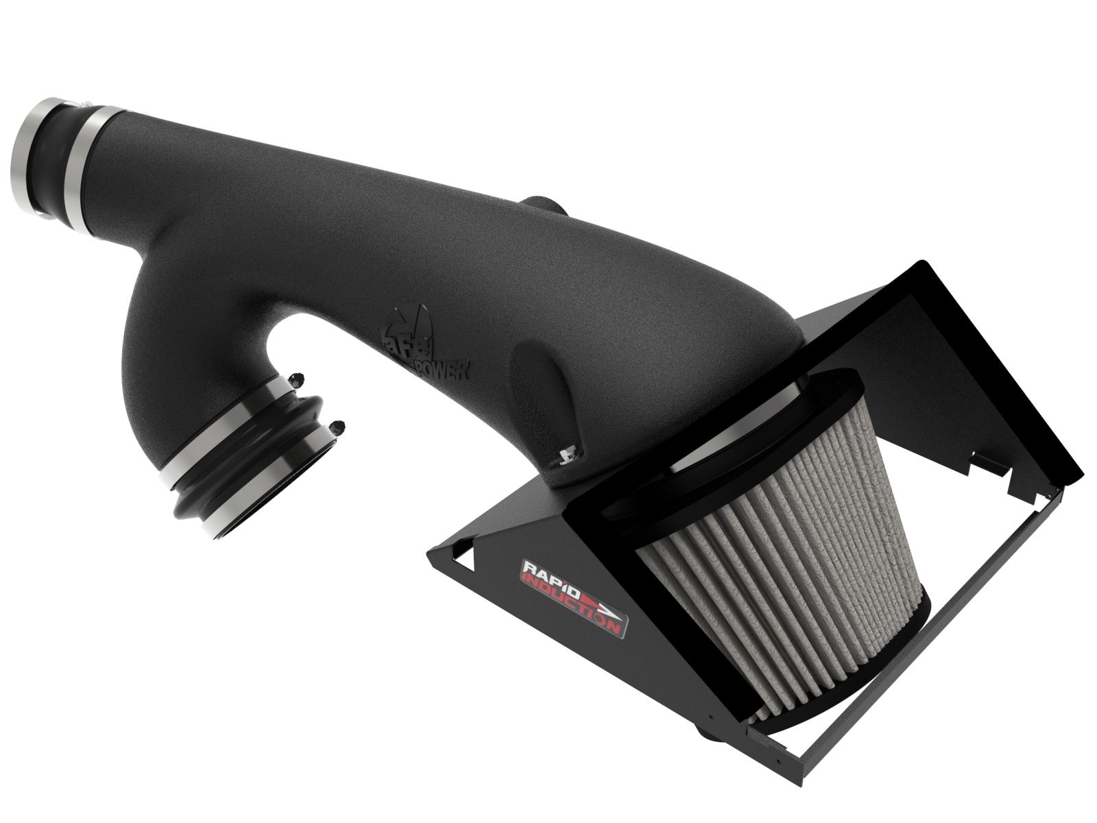 AFE Rapid Induction Cold Air Intake System w/ Pro DRY S Filter (2021-2025 Ford F-150 V6-3.5L (tt)) - 52-10010D