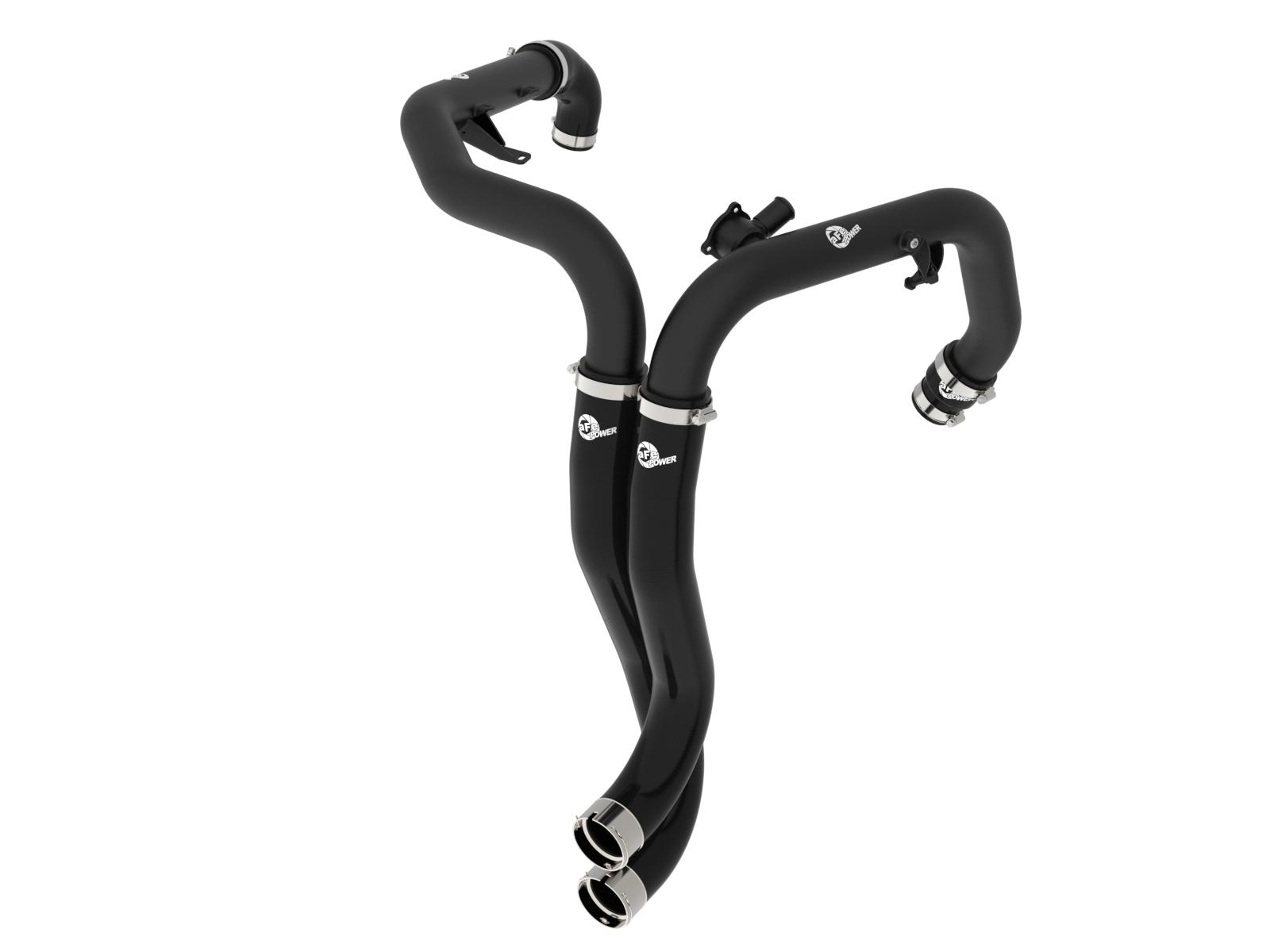 AFE BladeRunner 2-1/4 IN Aluminum Hot Charge Pipe Black (2022-2025 Bronco Raptor / 2025+ Ranger Raptor) - 46-20759-B