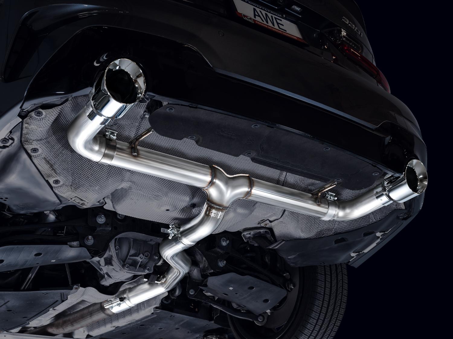 AWE Track Edition Axle-back Exhaust for BMW G2X 330i/430i - 3020-32429