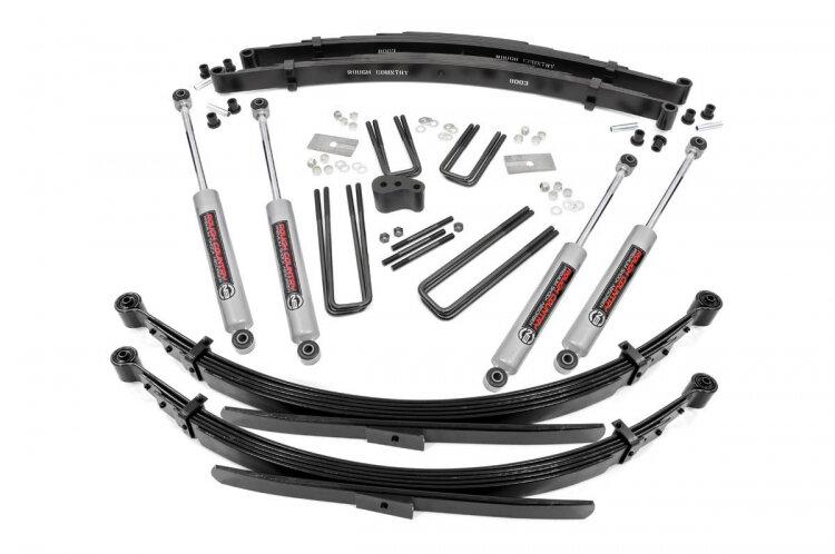 Rough Country 4-inch Suspension Lift System (1975-1977 Plymouth Trailduster,1975-1977 Ramcharger) - 350.2