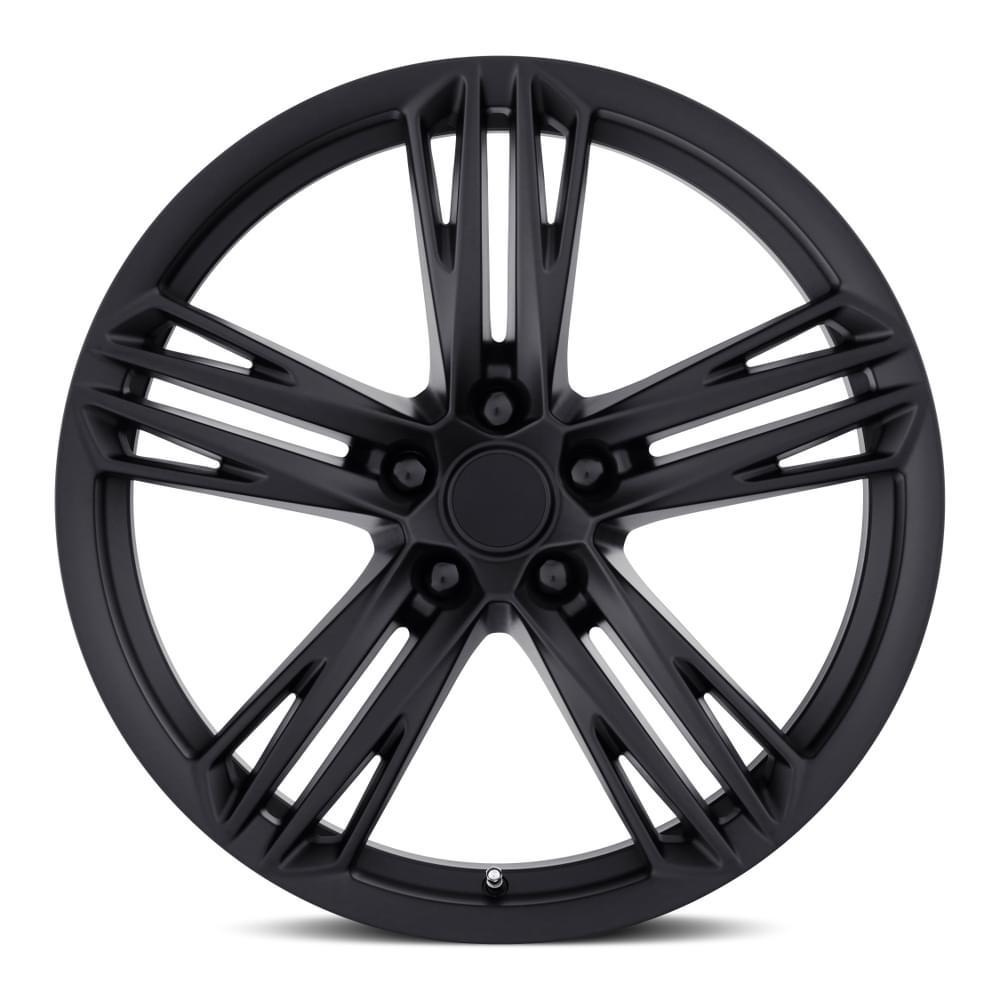 Factory Reproductions FR 35F - Camaro ZL1 1LE Flow Form Replica Wheels 20X11 5X120 +43 HB 66.9 Camaro ZL1 1LE Flow Form Satin Black With Cap Factory Reproductions (2010-2024 Camaro) - 35011432003F