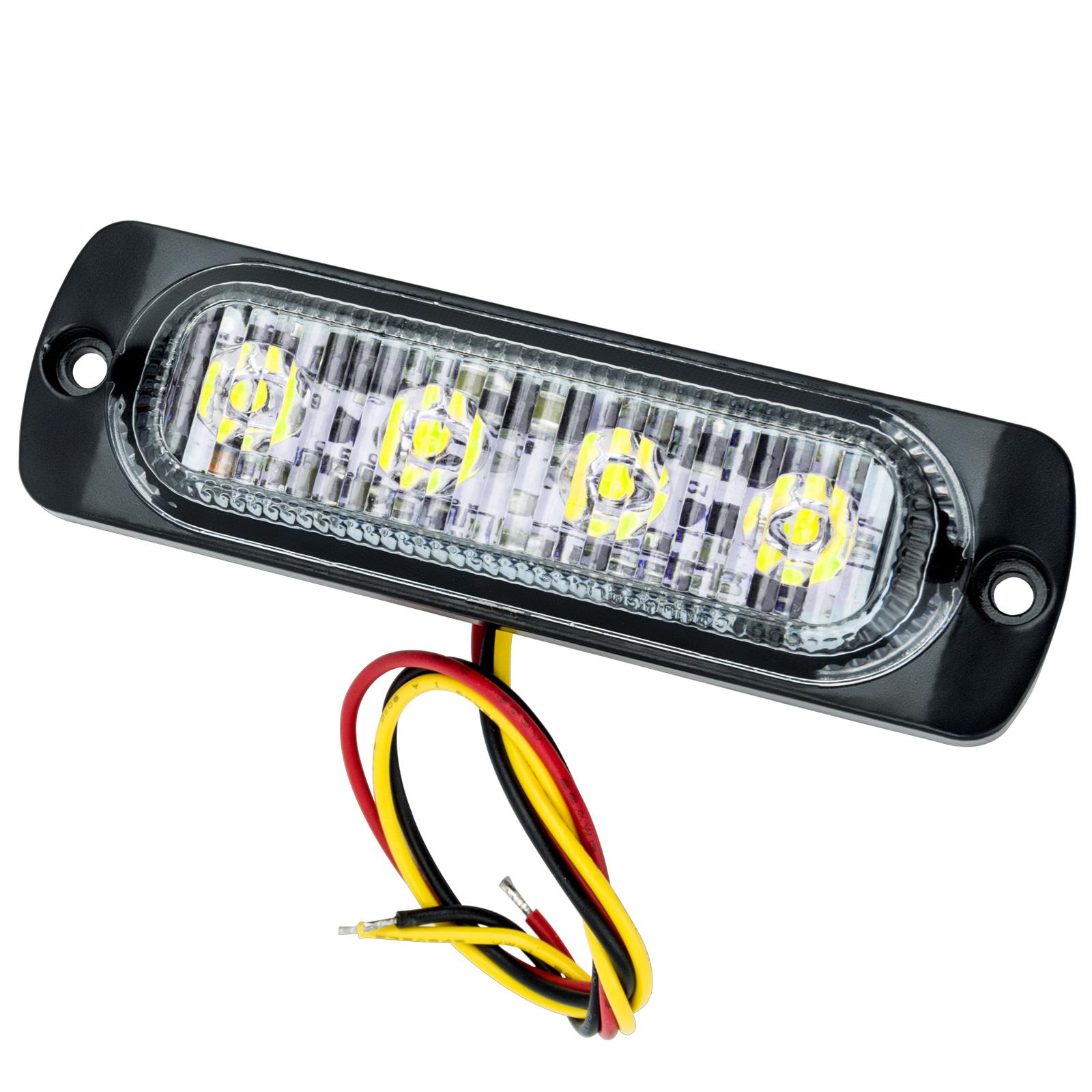 Oracle Lighting 6 Led Dual Color Slim Strobe, Amber/White - 3513-023