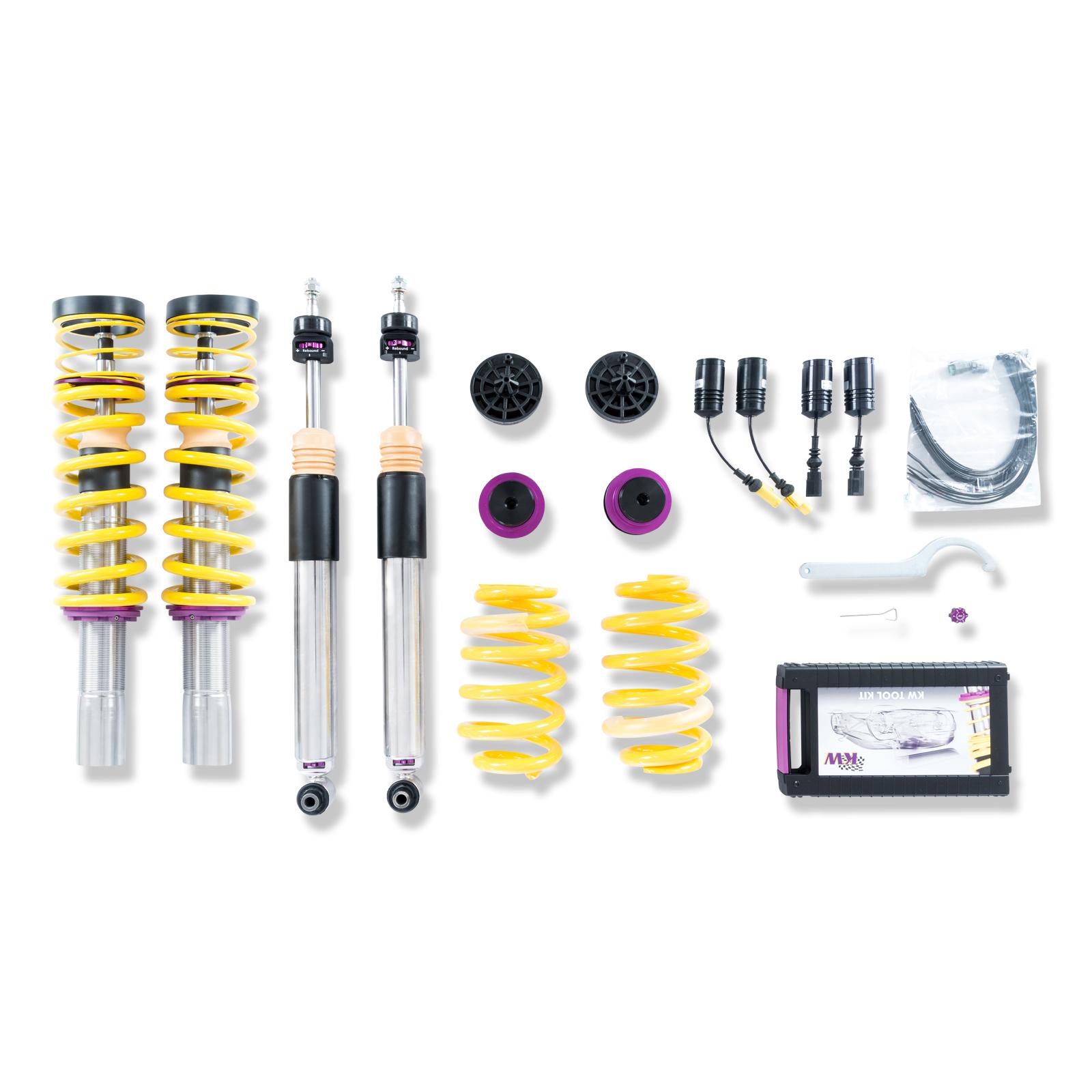 KW V3 Fully Adjustable Coilover Kit (2018+ A5 (B9) Sportback; Quattro; with electronic damping control) - 352100AU