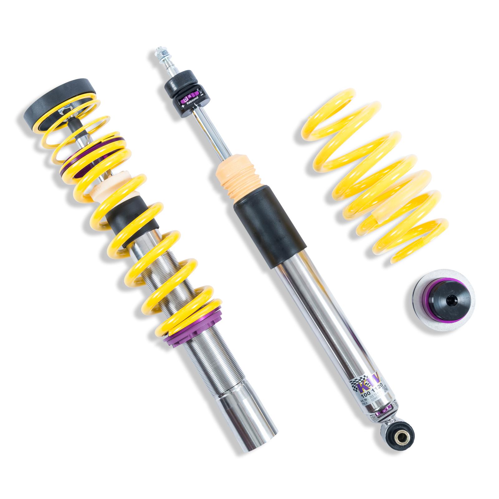 KW V3 Fully Adjustable Coilover Kit (2017+ A4 (B9) Sedan 2WD, without Electronic Dampers (50mm Ø)) - 352100AV