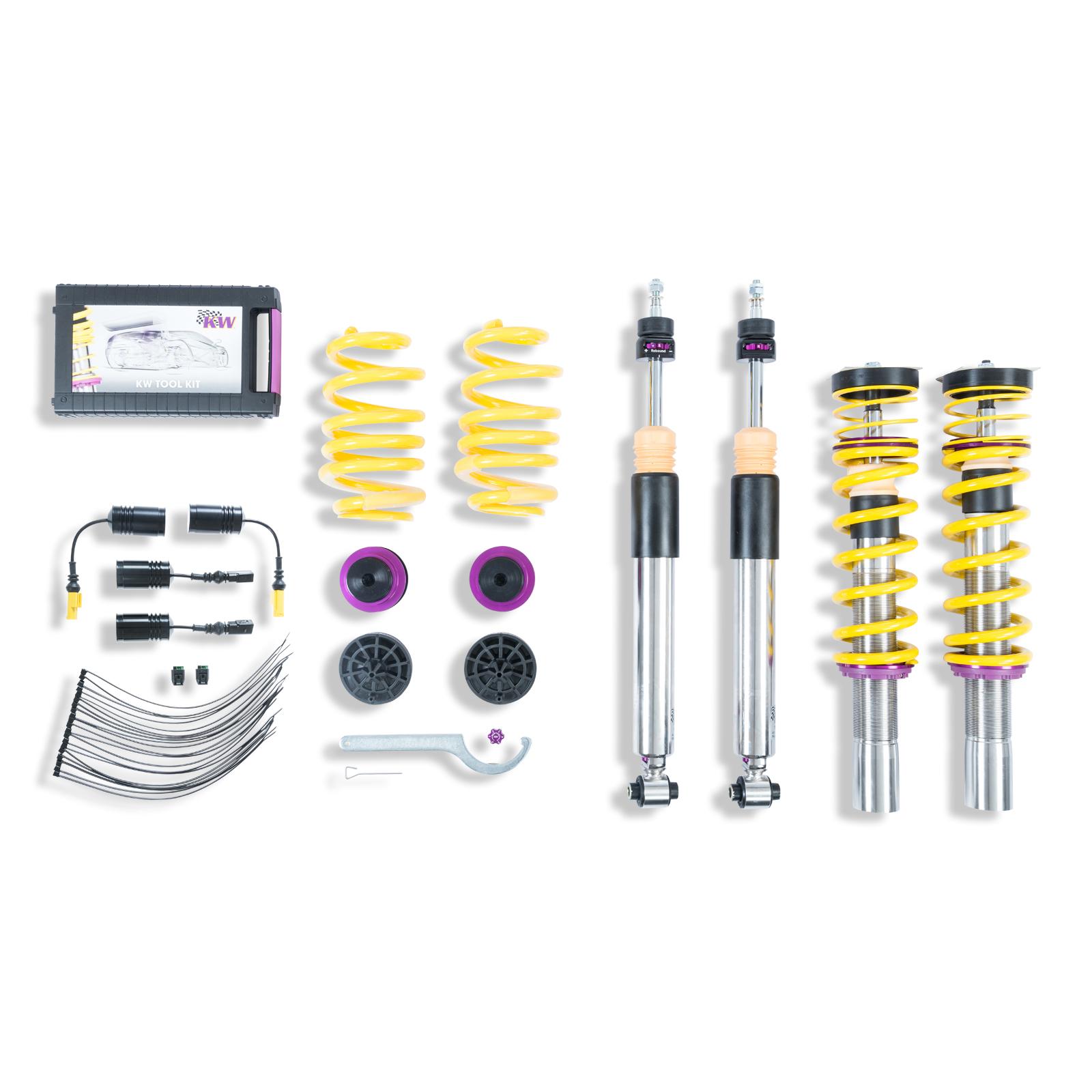 KW V3 Fully Adjustable Coilover Kit (2018+ S5 (B9) Coupe; AWD; with electronic damping control) - 352100BR