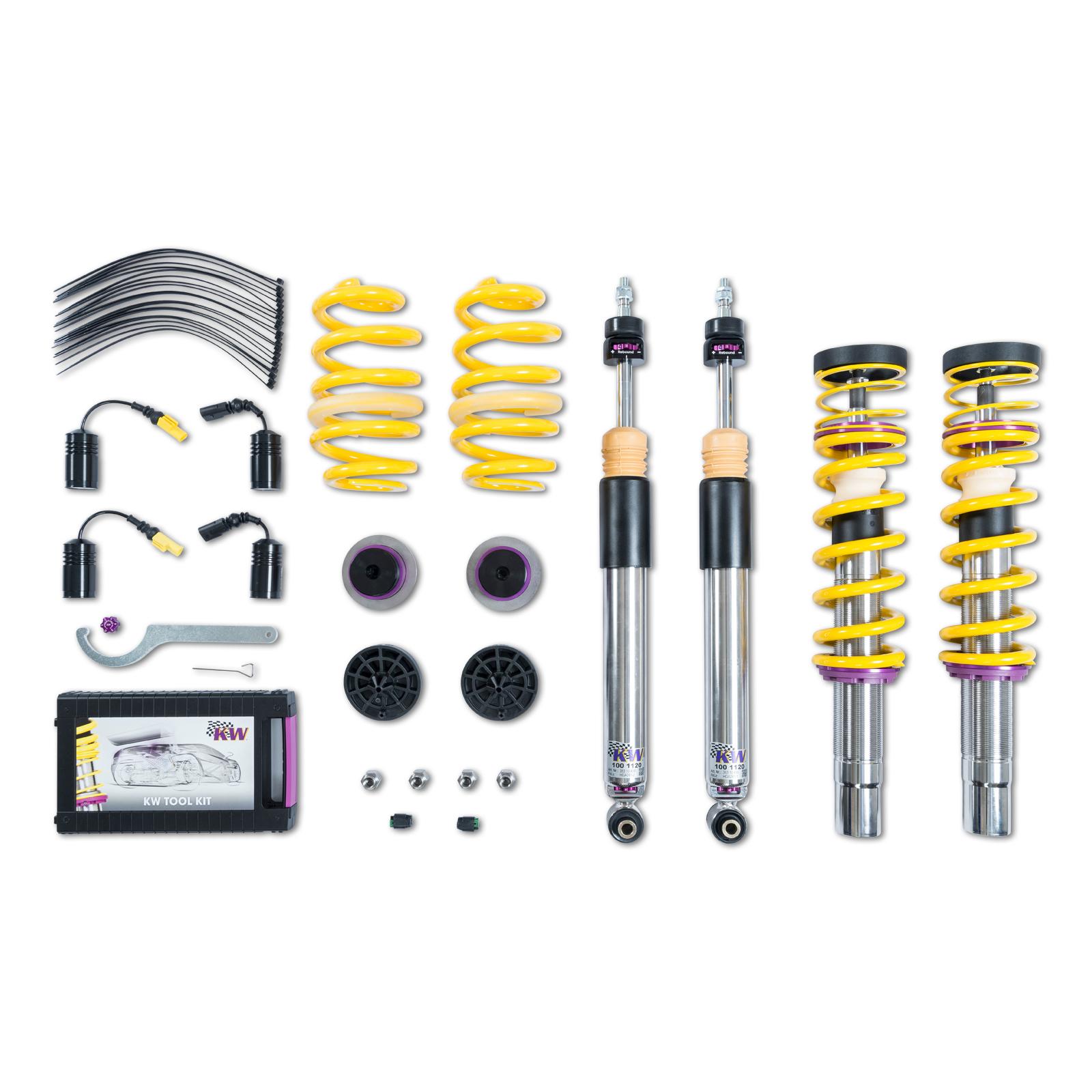 KW V3 Fully Adjustable Coilover Kit (2018+ RS5 (B9) Coupe; with DRC, 2019+ RS5 (B9) Sportback; with DRC) - 352100CJ