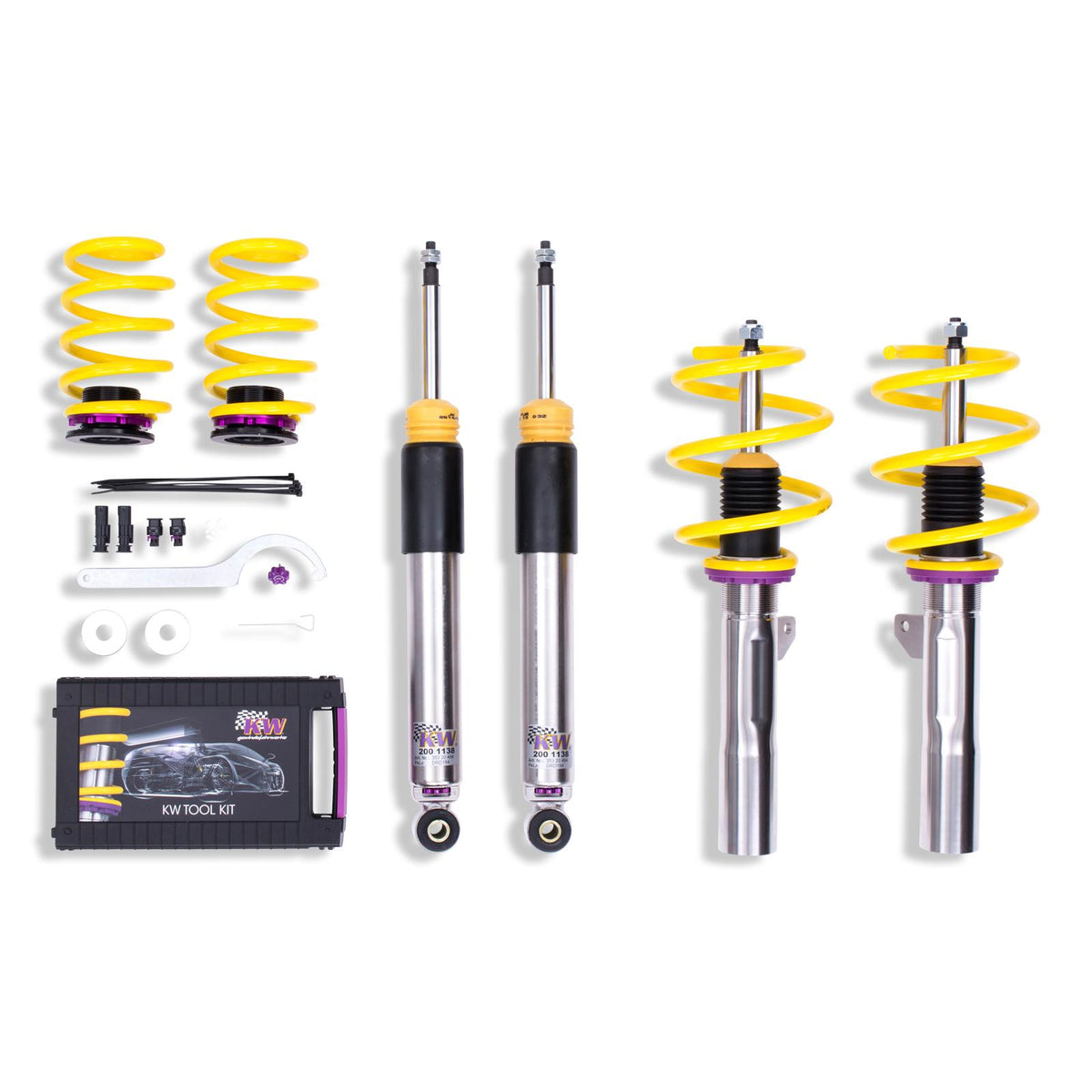 KW V3 Fully Adjustable Coilover Kit (2014+ Mini Cooper (F56) Hardtop 2DR incl. JCW, with Dynamic Damper Control) - 352200AH