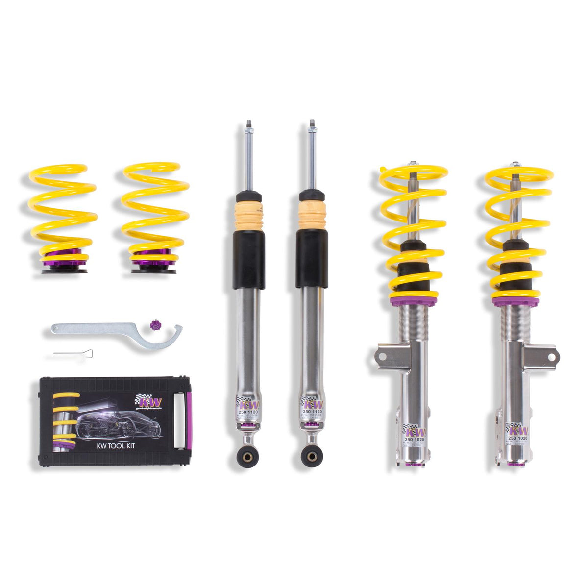 KW V3 Fully Adjustable Coilover Kit (2014+ CLA 250; 2WD only) - 35225065