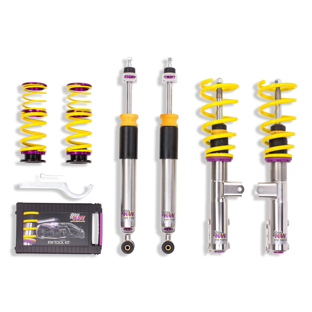 KW V3 Fully Adjustable Coilover Kit (2014+ CLA 45 AMG (117) AWD; without electronic dampers) - 35225067