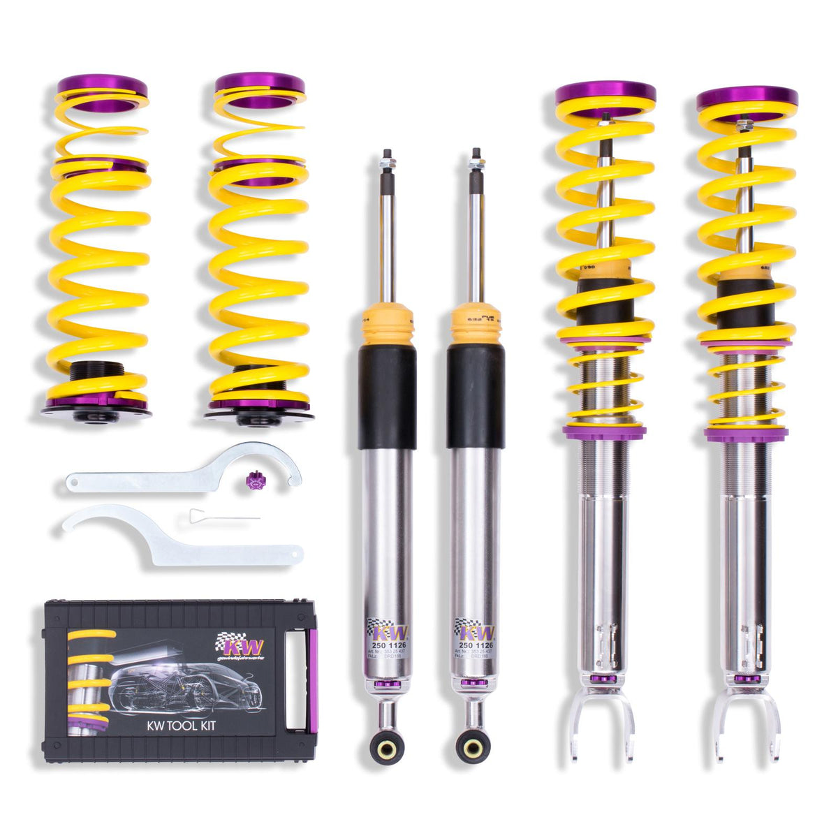 KW V3 Fully Adjustable Coilover Kit (2015+ C-Class (W205) Sedan; RWD, 2017+ C-Class (W205) Coupe; RWD) - 35225073