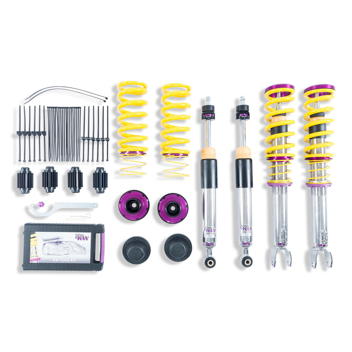 KW V3 Fully Adjustable Coilover Kit (2017+ C-Class AMG C63, C63 S, Coupe (W205) with electronic dampers) - 35225089