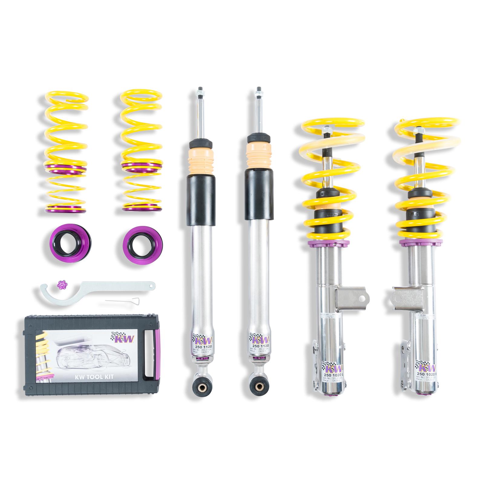 KW V3 Fully Adjustable Coilover Kit (2014+ CLA 250; 4Matic (AWD)) - 35225092
