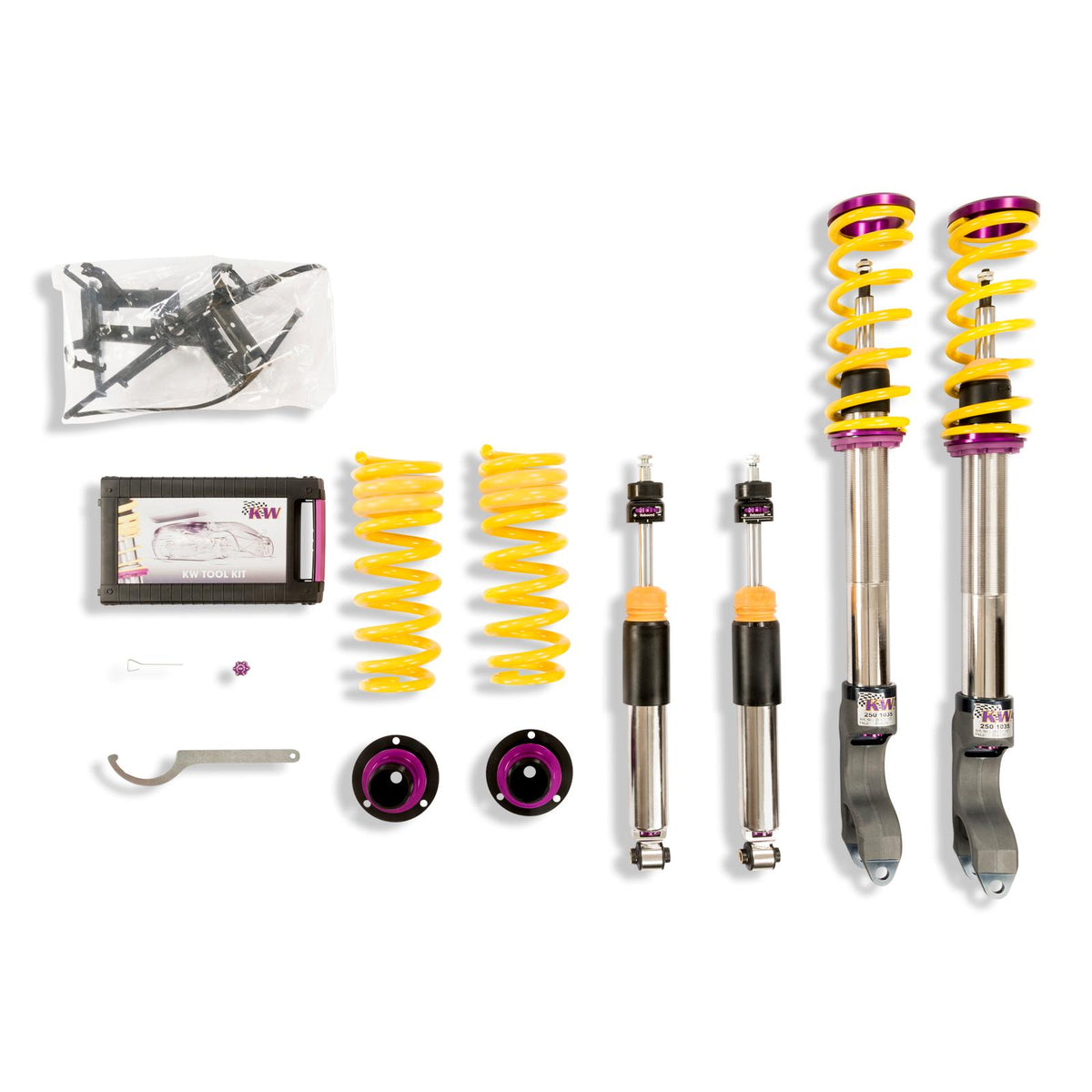 KW V3 Fully Adjustable Coilover Kit (2016+ GLC SUV 4Matic (X253)(204X) GLC300, GLC43 AMG) - 35225096