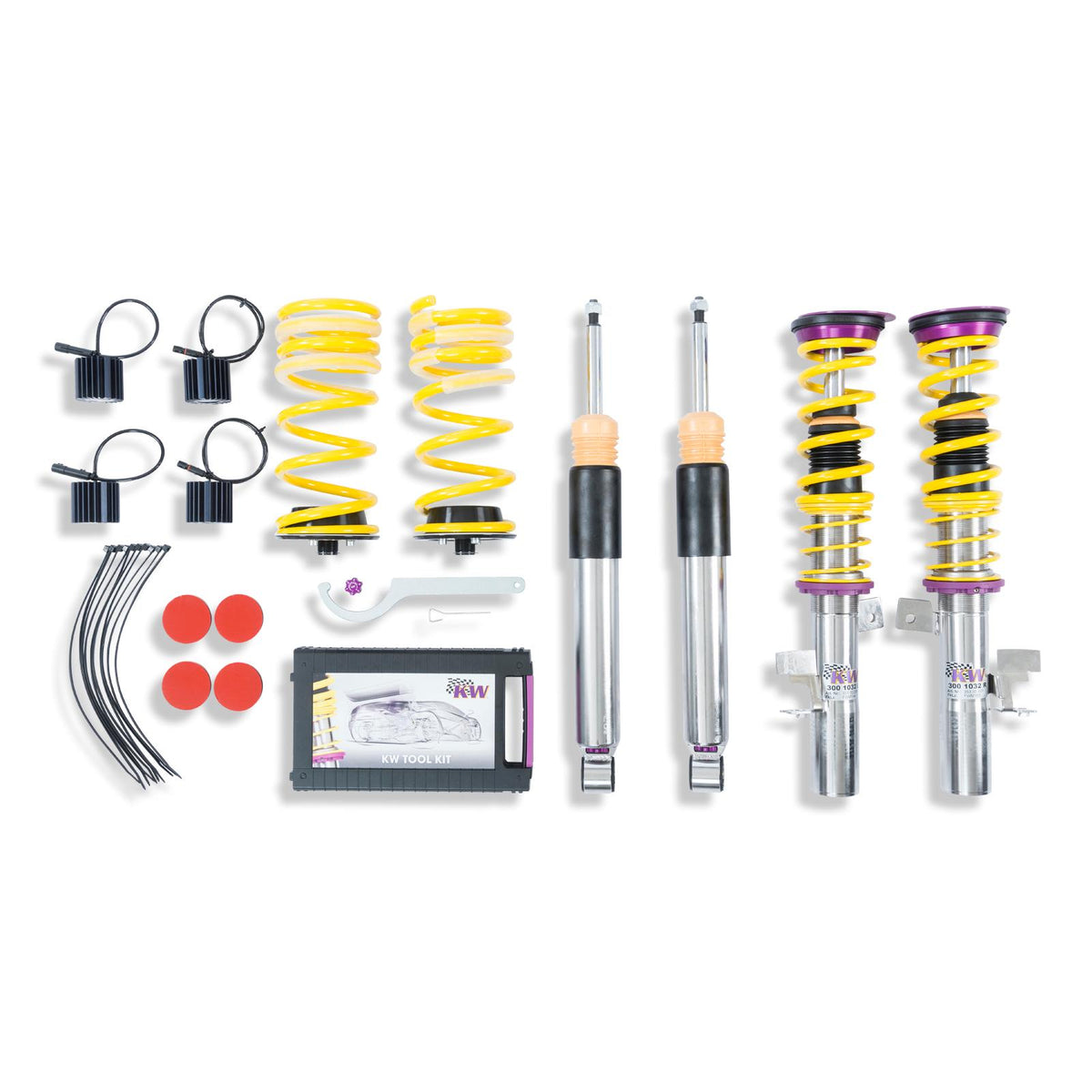 KW V3 Fully Adjustable Coilover Kit (16-18 Focus RS) - 35230067