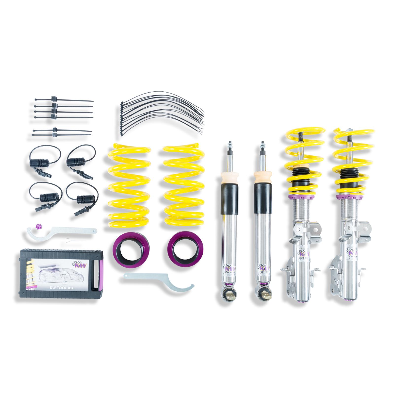 KW 35230081 V3 Coilover Kit with Electronic Dampening Suspension (2018+ Mustang)