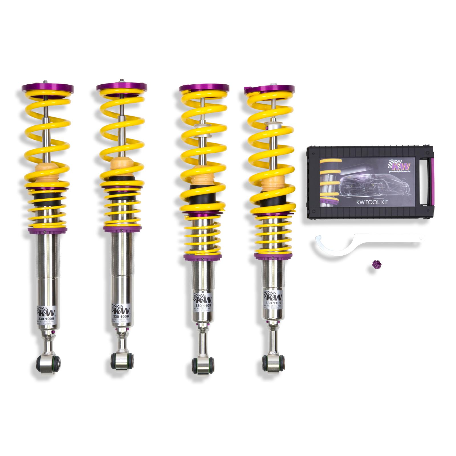 KW V3 Fully Adjustable Coilover Kit (06-17 V8 Vantage incl. S and Roadster (VH2), piston rods diameter = 10mm) - 35233009