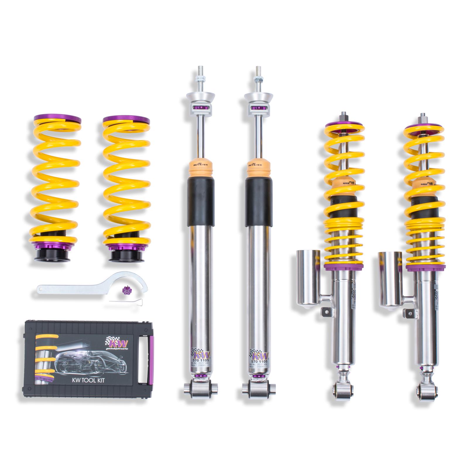 KW V3 Fully Adjustable Coilover Kit (14+ IS250,  IS350, IS300h (XE3); RWD, with or without electronic suspension) - 35257005