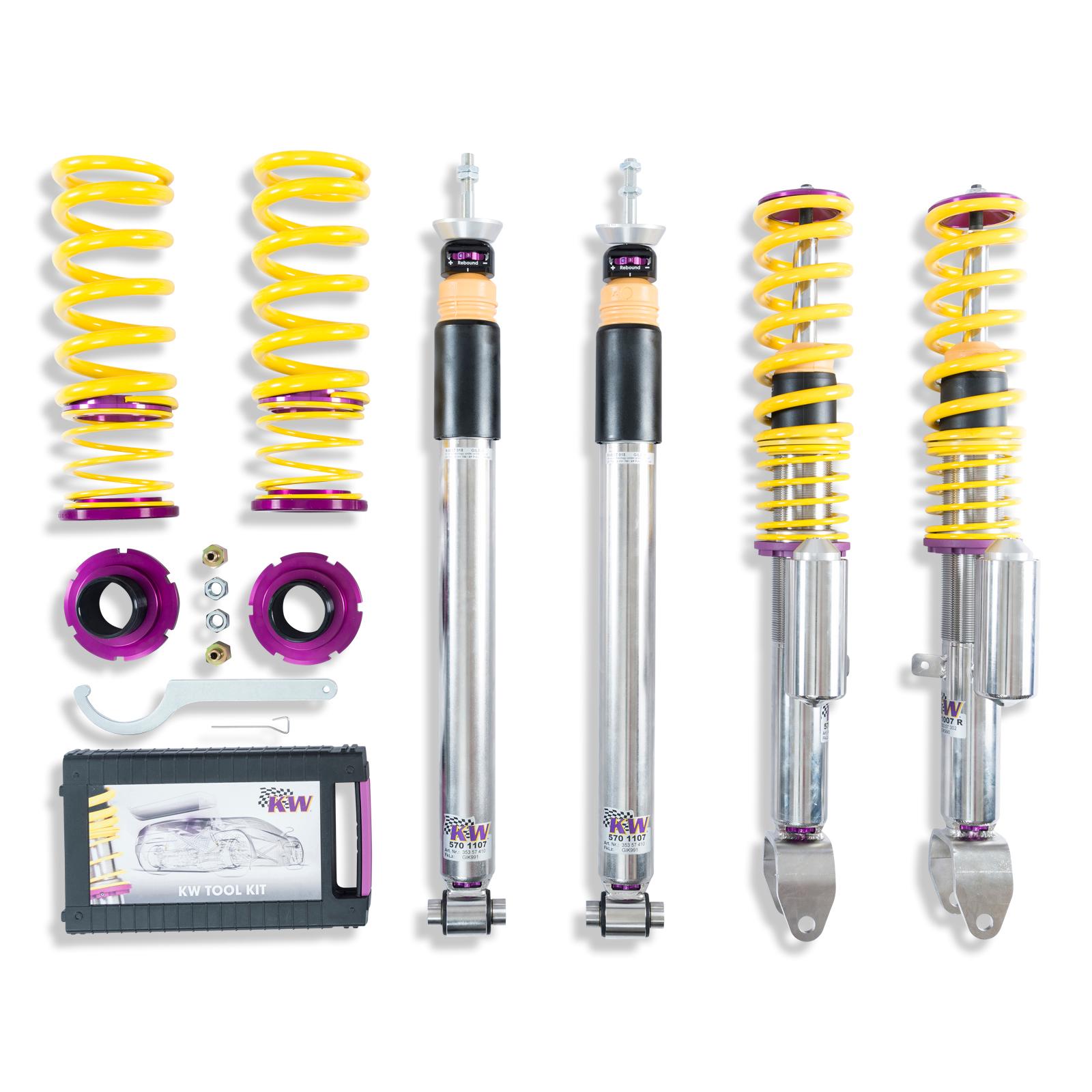 KW V3 Fully Adjustable Coilover Kit (2015+ RC 200T, RC 350 (UXC1); with or without electronic suspension) - 35257007