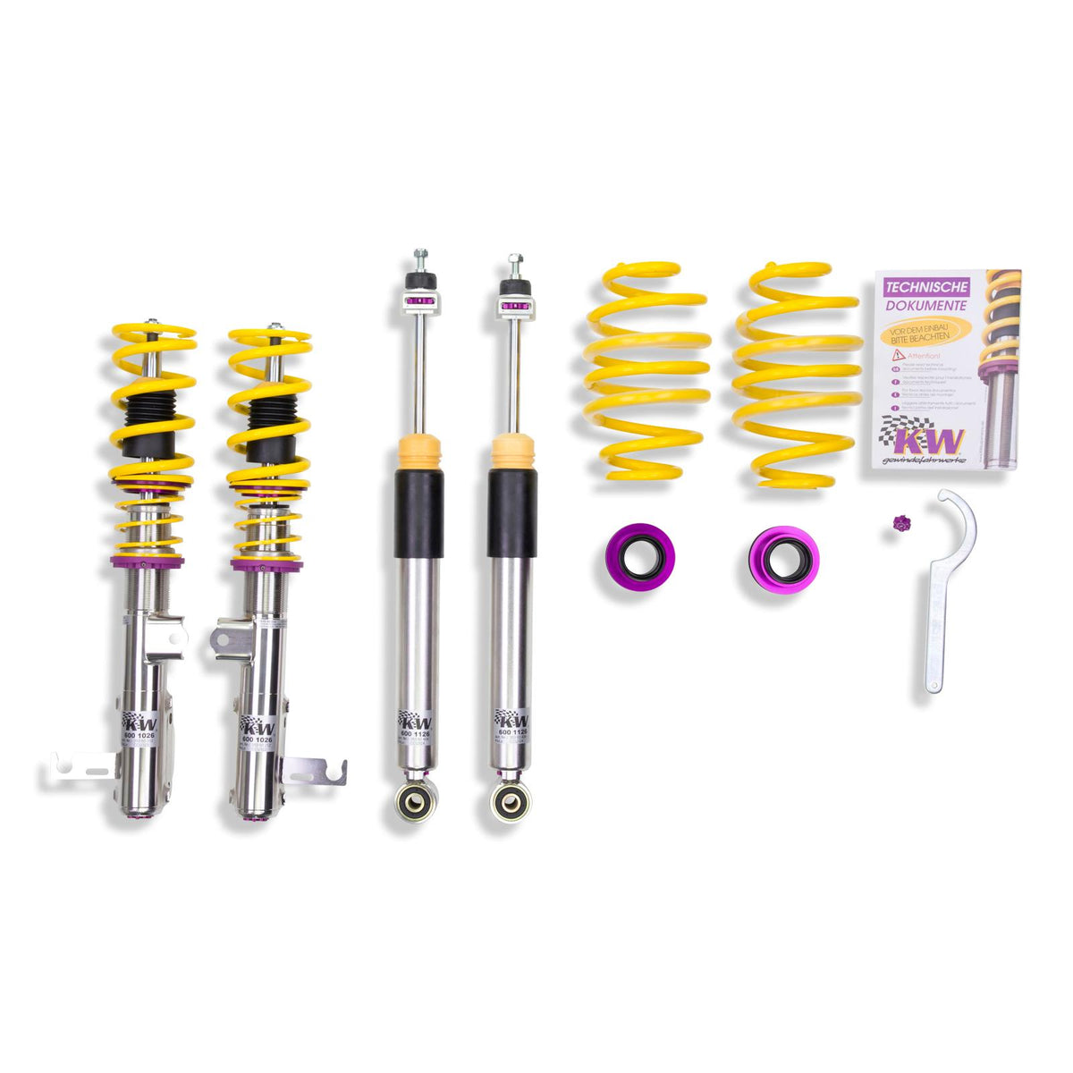 KW V3 Fully Adjustable Coilover Kit (11-15 Cruze, 1.4L, 1.8L, 2.0L Diesel) - 35260057