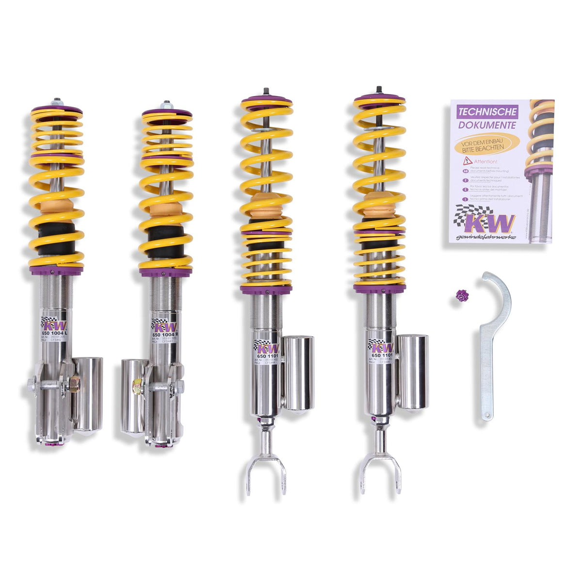 KW V3 Fully Adjustable Coilover Kit (01-07 Lancer (CT9A) EVO 7, EVO 8, EVO 9) - 35265006