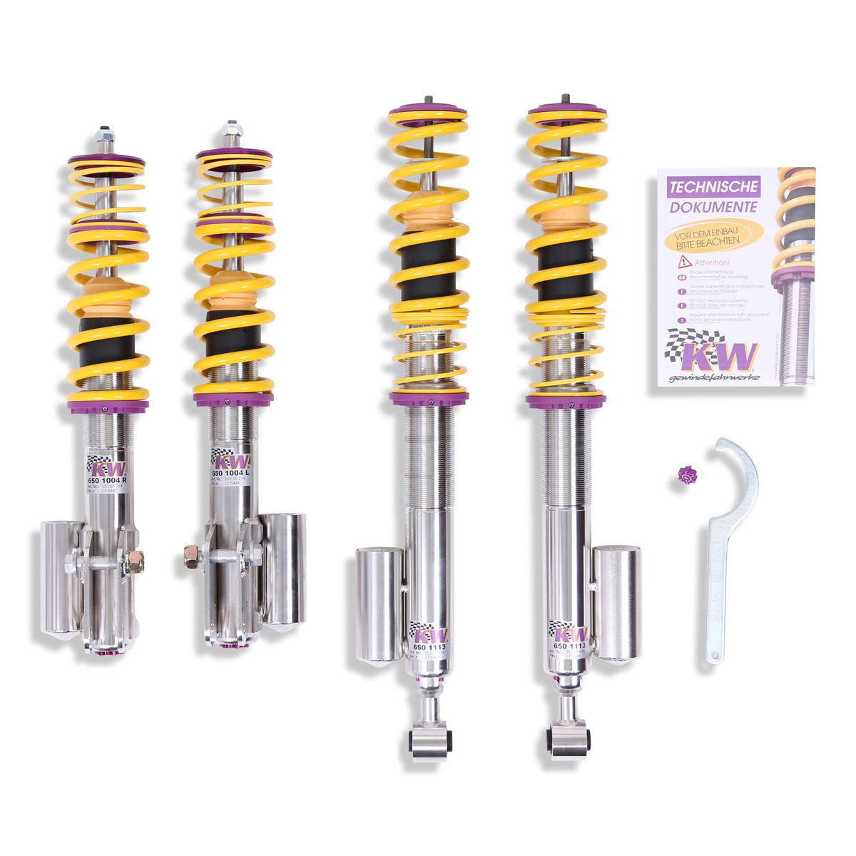 KW V3 Fully Adjustable Coilover Kit (08-15 Lancer EVO 10) - 35265017