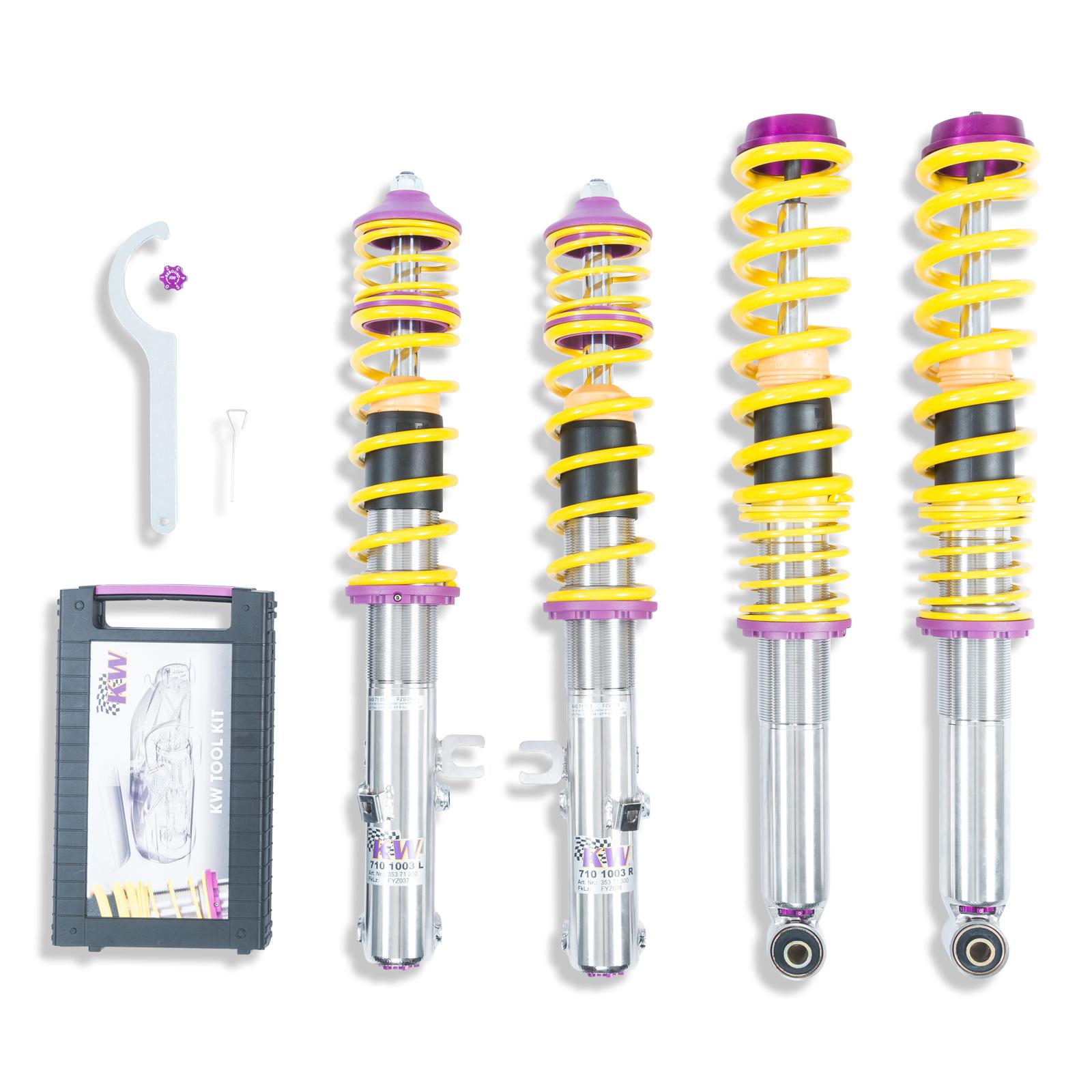 KW V3 Fully Adjustable Coilover Kit (91-94 911 (964) Carrera 2; incl. Convertible + Targa) - 35271011