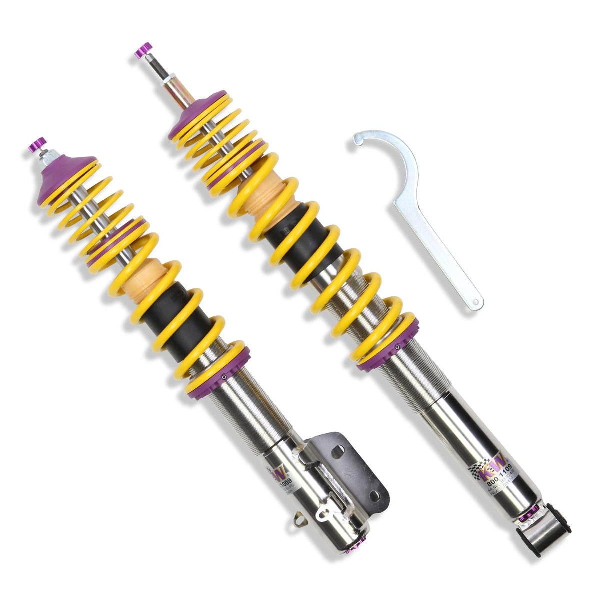 KW V3 Fully Adjustable Coilover Kit (85-92 Golf II / Jetta II (19E) 2WD, all engines) - 35280003