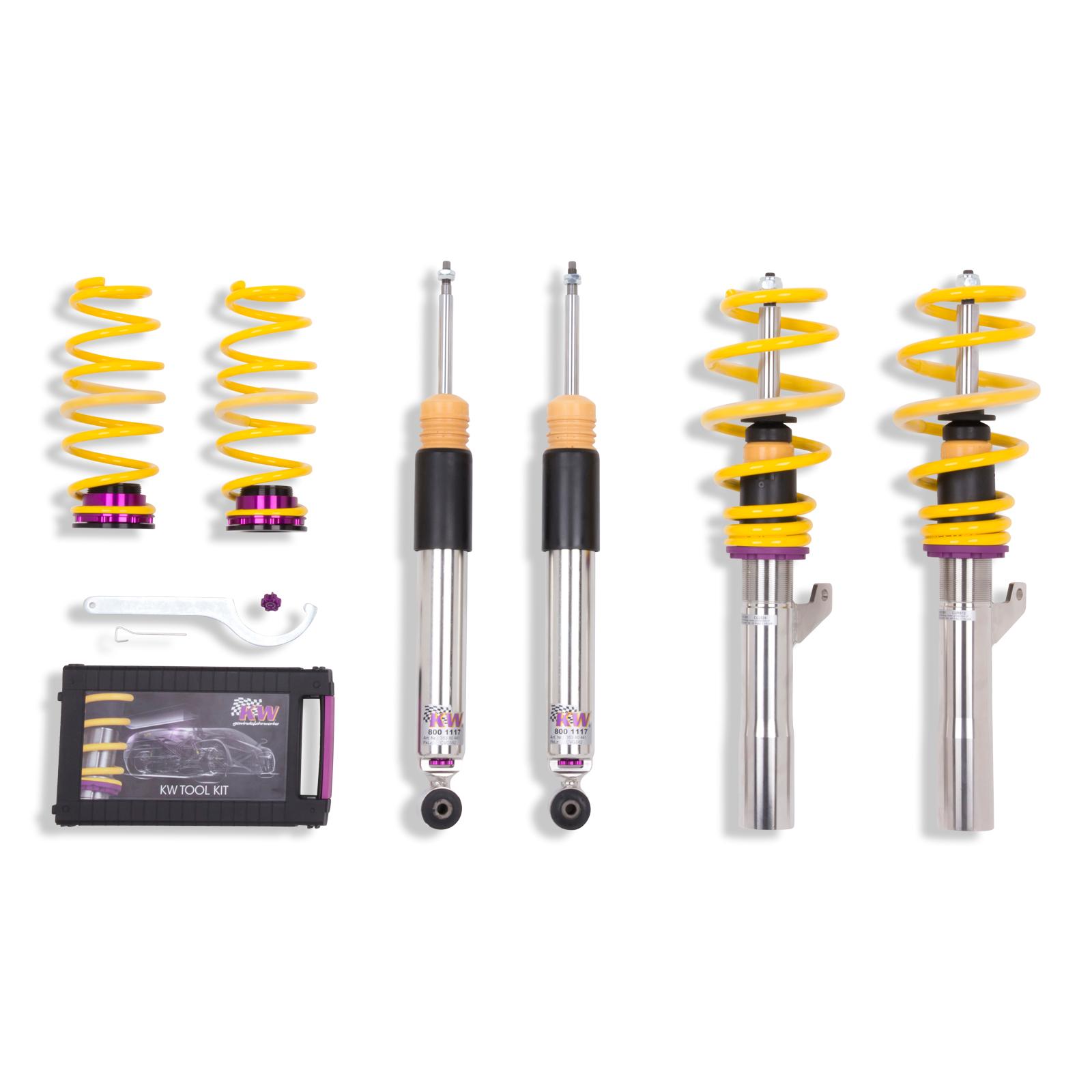 KW V3 Fully Adjustable Coilover Kit (12-13 Beetle (16) Hatchback, 2.5L & TDI) - 3528000E