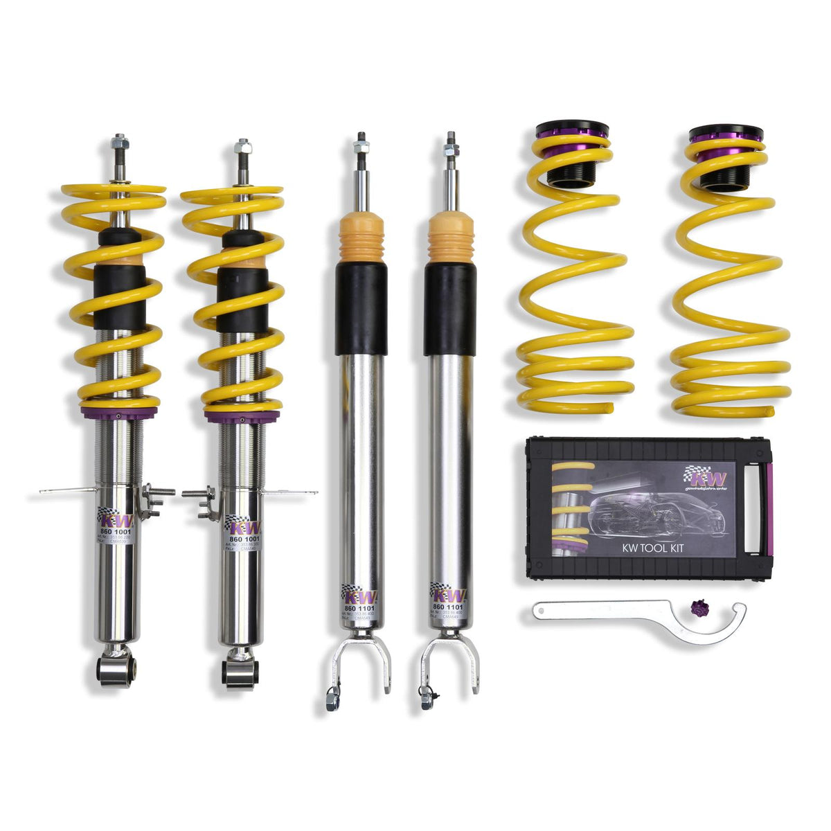 KW V3 Fully Adjustable Coilover Kit (08-15 G37 & Q60, 2WD Coupe, 09+ 370Z (Z34) Coupe) - 35285007