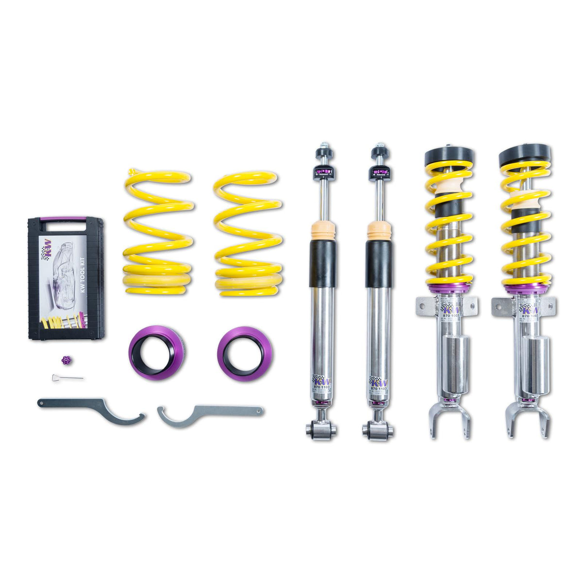 KW V3 Fully Adjustable Coilover Kit (2017+ Model 3 2WD) - 35287006