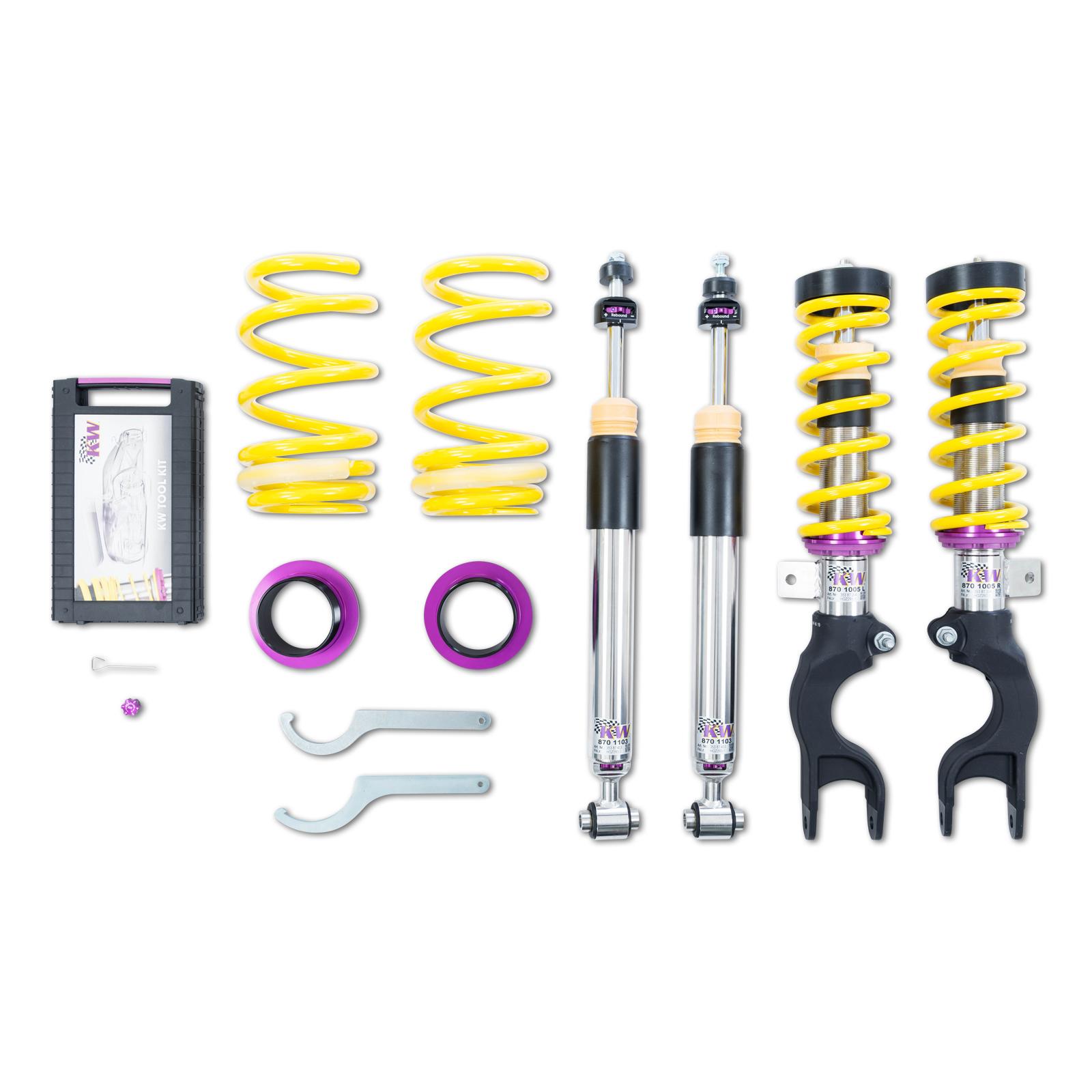 KW V3 Fully Adjustable Coilover Kit (2018+ Model 3 AWD) - 35287007