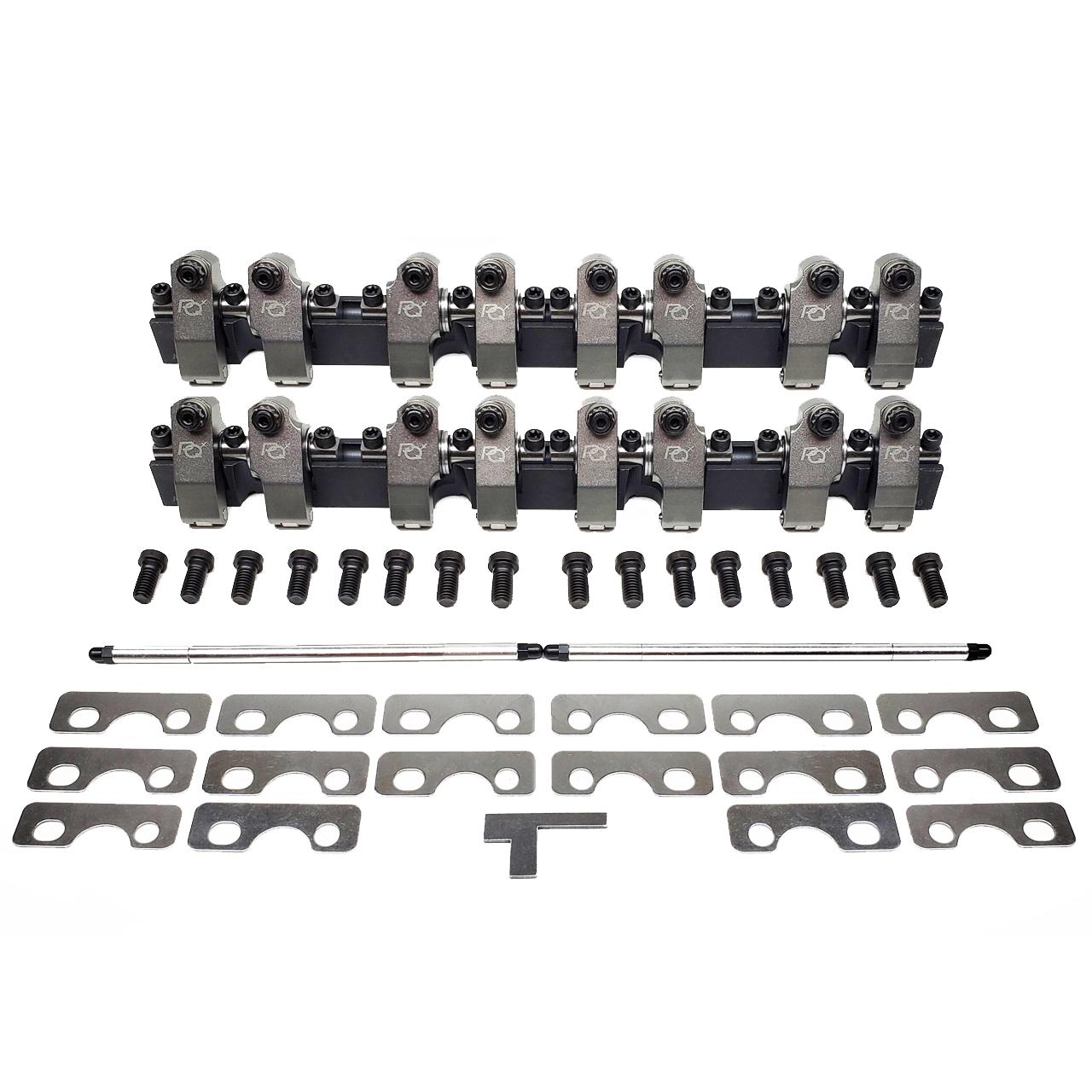 PRW Shaft Rocker System, 2024 Billet Aluminum, Chev Sb 262-400, Afr 190-195-210 Cyl Heads, 1.60 Int/Exh Ratio - 3535033