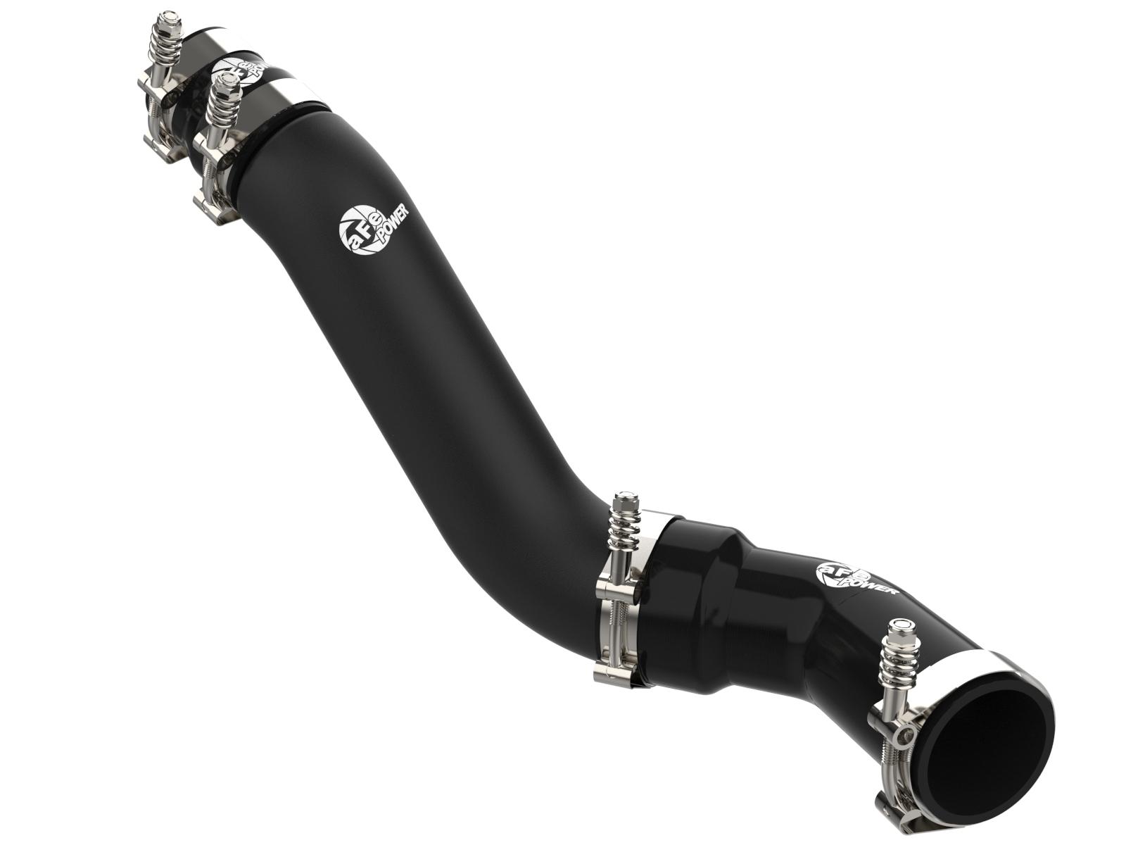 AFE BladeRunner 3" Aluminum Hot Charge Pipe - Black (2016-2019 Ram 1500 EcoDiesel V6 3.0L TD) - 46-20498-B