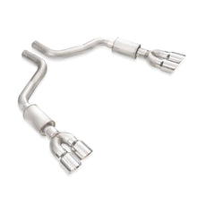 Stainless Works Legend (Classic Sound) Axle-Back - Quad 4" Slash Cut Polished Tips (2015-2023 Challenger 5.7L / 6.2L / 6.4L) - CHAL16ABL4