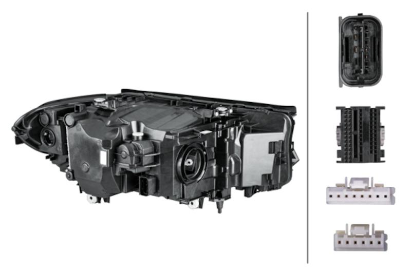 Hella Headlight Assembly - 354836151