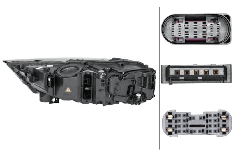 Hella Headlight Assembly - 354841061