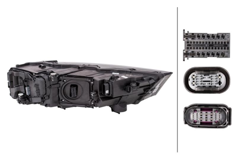 Hella Headlight Assembly - 354841091