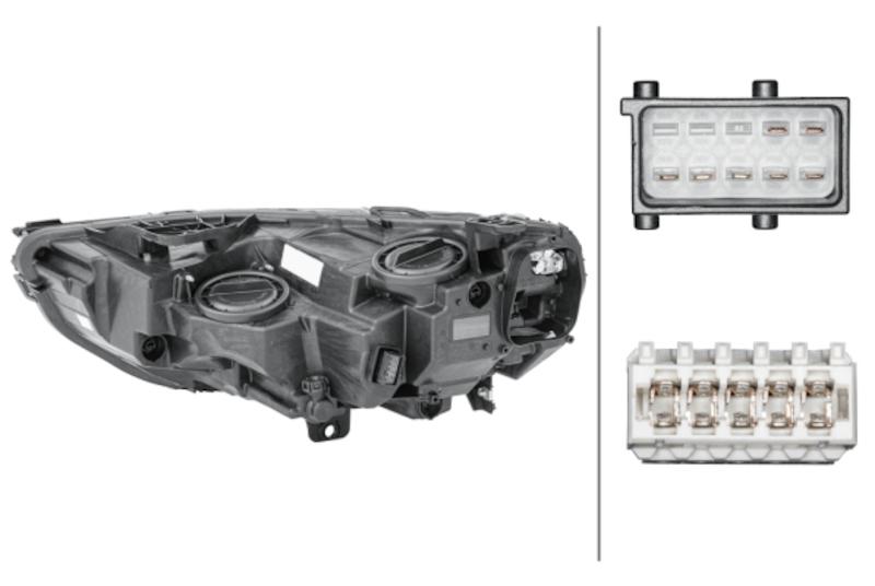 Hella Headlight Assembly - 354869101