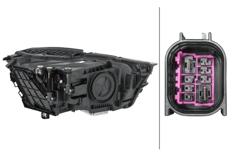 Hella Headlight Assembly - 354870051