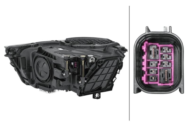 Hella Headlight Assembly - 354870061