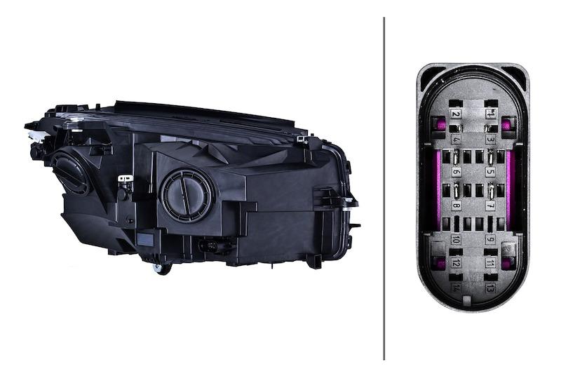 Hella Headlight Assembly - 354877051