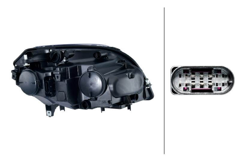 Hella Headlight Assembly - 354878031