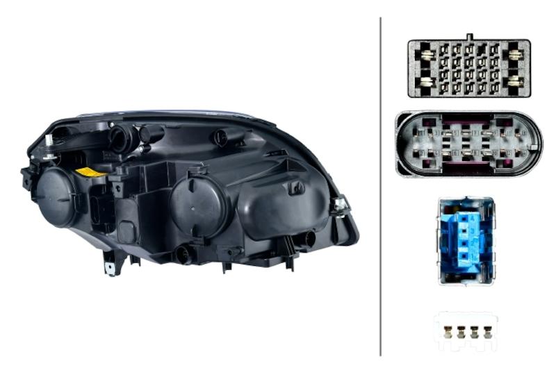 Hella Headlight Assembly - 354878071