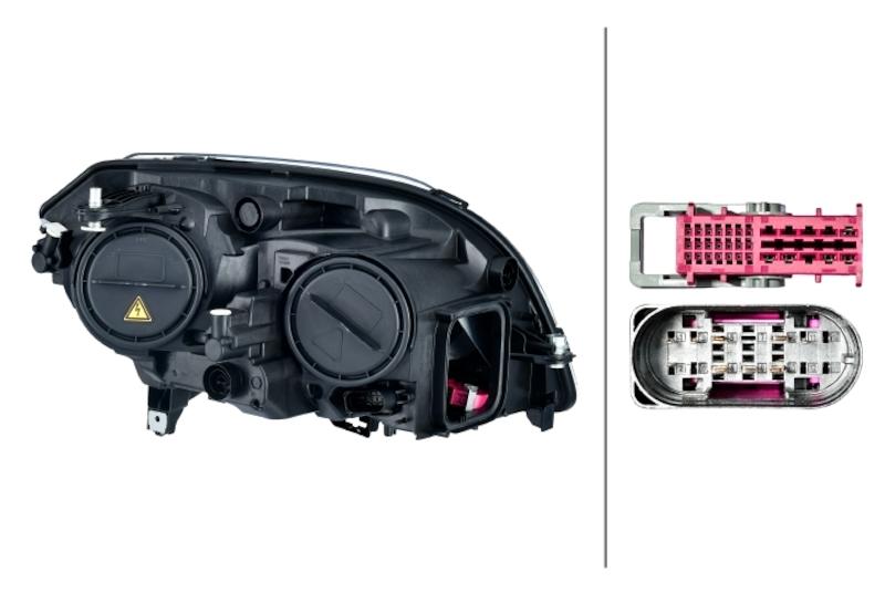 Hella Headlight Assembly - 354878151