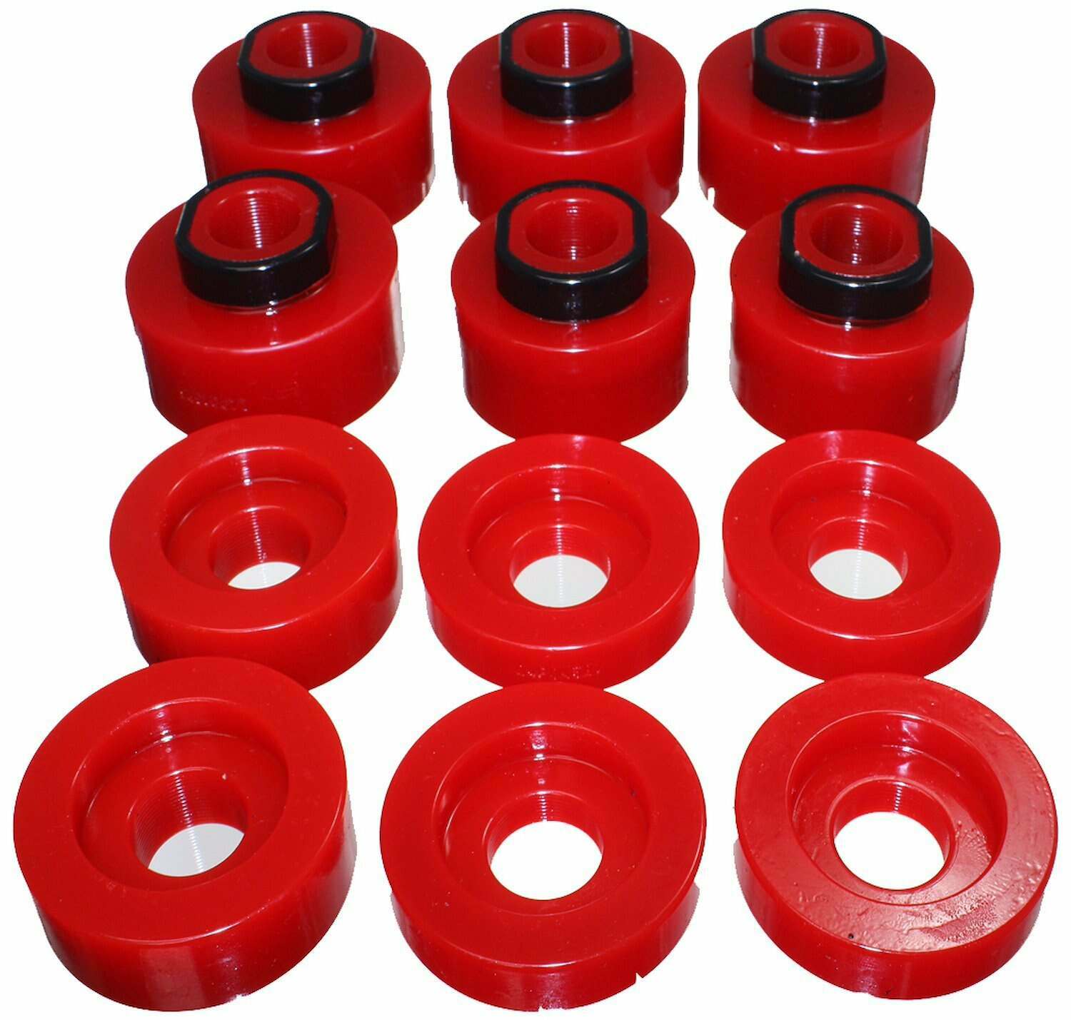 ENERGY SUSPENSION Body Mount Set - Red - Performance Polyurethane (2008-2016 Ford F-350 Super Duty, Ford F-250 Super Duty) - 4.4125R