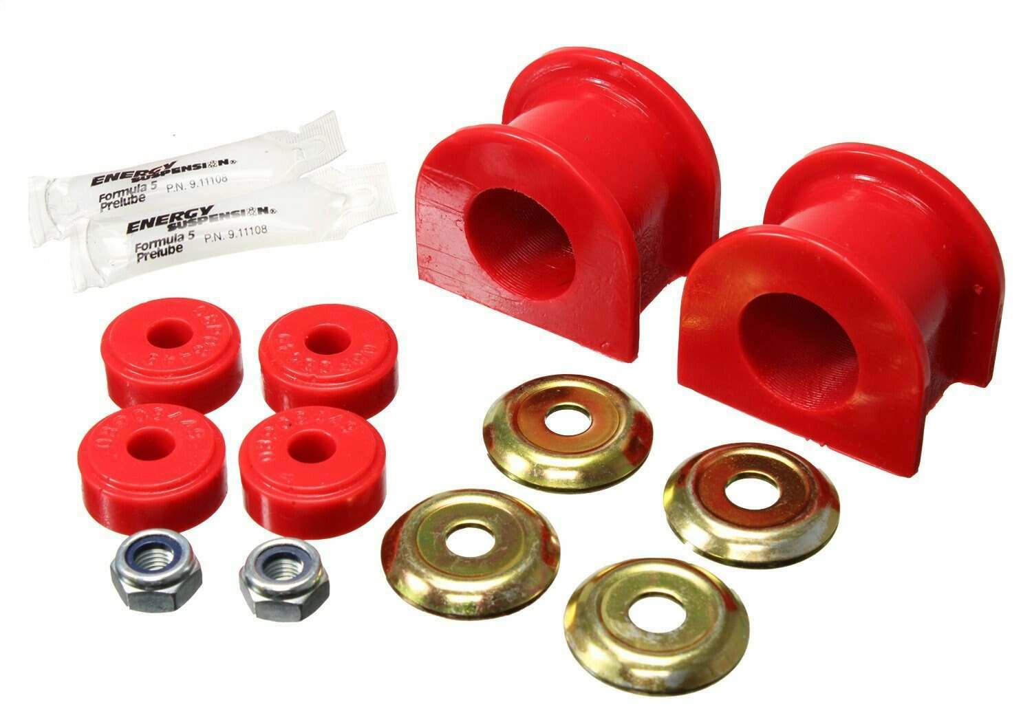 ENERGY SUSPENSION Sway Bar Bushing Set - Front - 30 mm. - Red (2001-2015 Tacoma X-Runner, Tacoma Base, Tacoma S-Runner, Tacoma DLX) - 8.5153R
