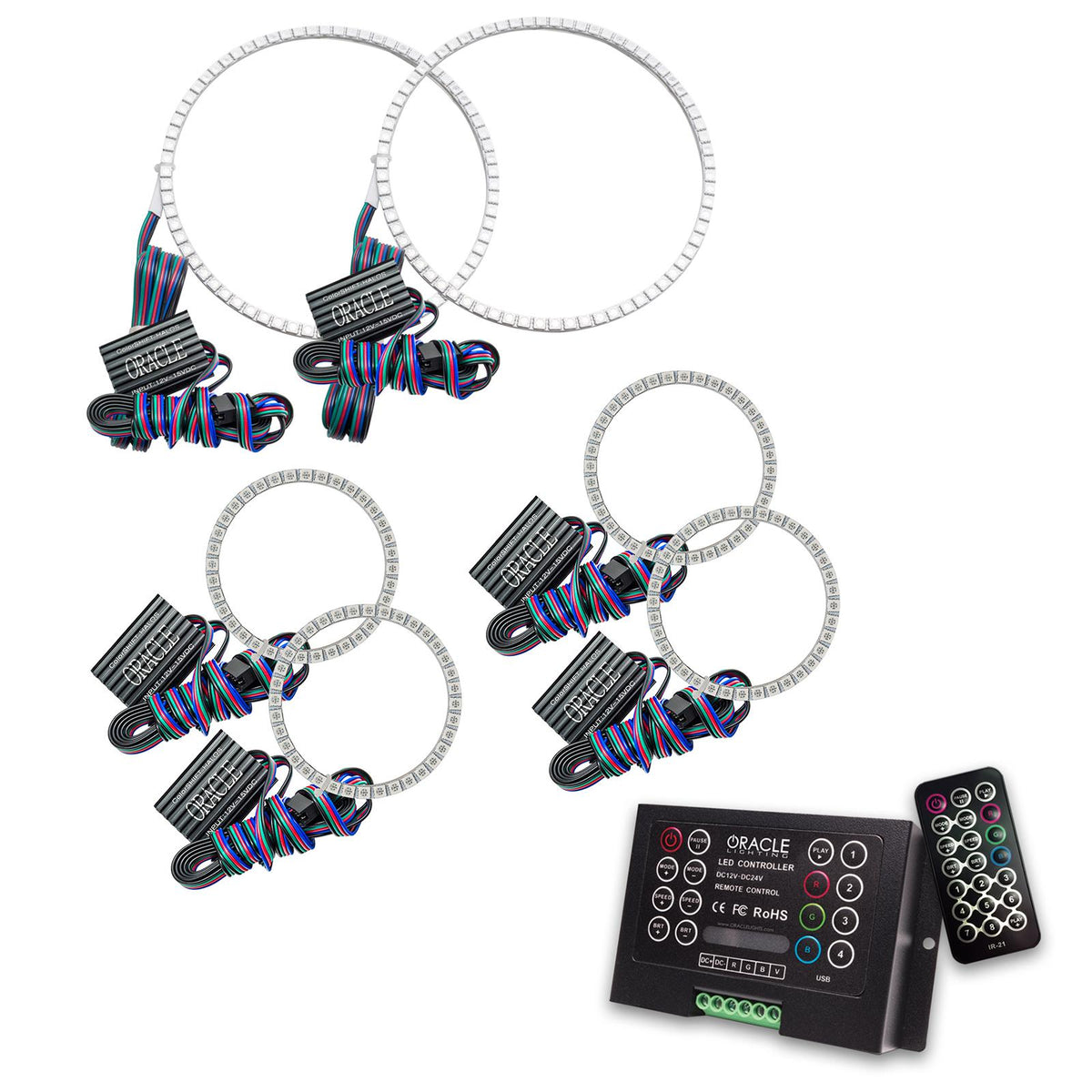 Oracle Lighting ColorSHIFT Triple Halo Kit, ColorSHIFT 2.0 (2001-2004 Frontier) - 3564-333