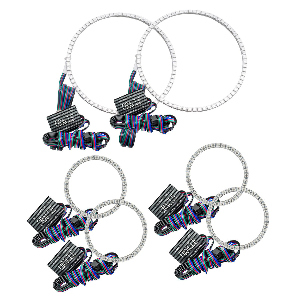 Oracle Lighting ColorSHIFT Triple Halo Kit, ColorSHIFT - No Controller (2001-2004 Frontier) - 3564-334
