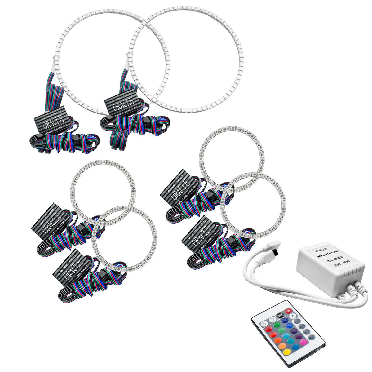 Oracle Lighting Colorshift Triple Halo Kit, Colorshift - Simple (2001-2004 Frontier) - 3564-504