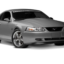 Raxiom 99-04 Ford Mustang Dual LED Halo Projector Headlights- Chrome Housing (Clear Lens) - 49114